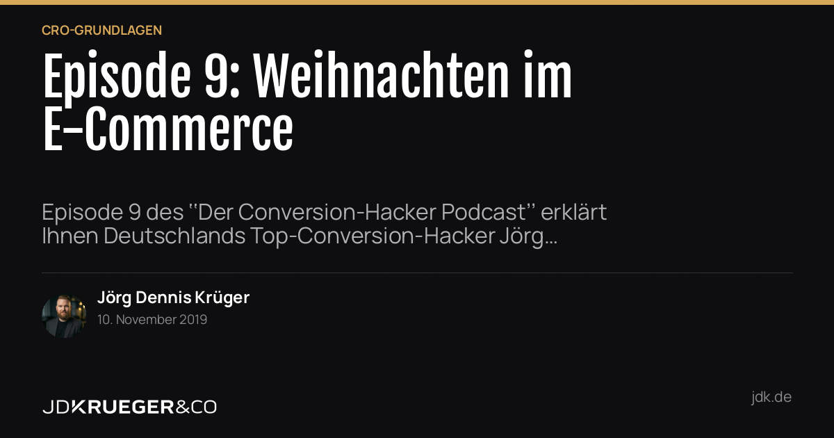 Episode 9: Weihnachten im E-Commerce:Potential erkennen und richtig nutzen