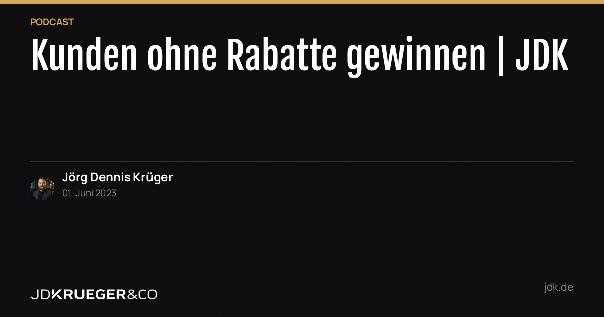 Erziehe deine Kunden nicht dahin, dass sie in deinem Shop nur mit Rabatten einkaufen
