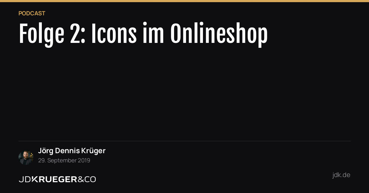 Folge 2: Icons im Onlineshop