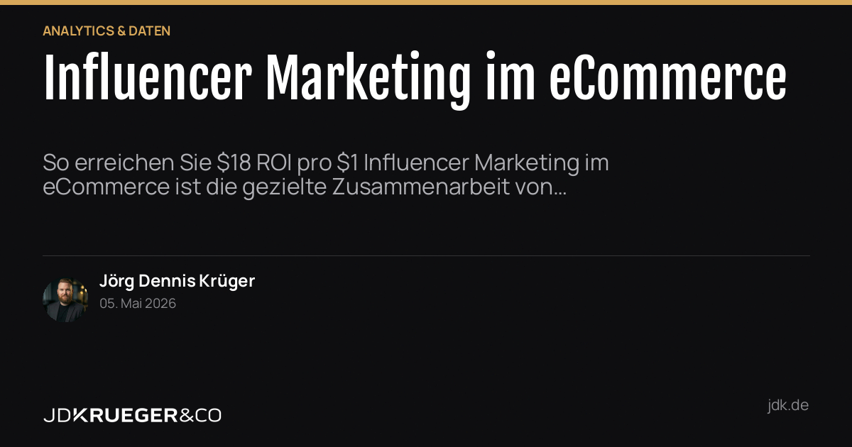 Influencer Marketing im eCommerce