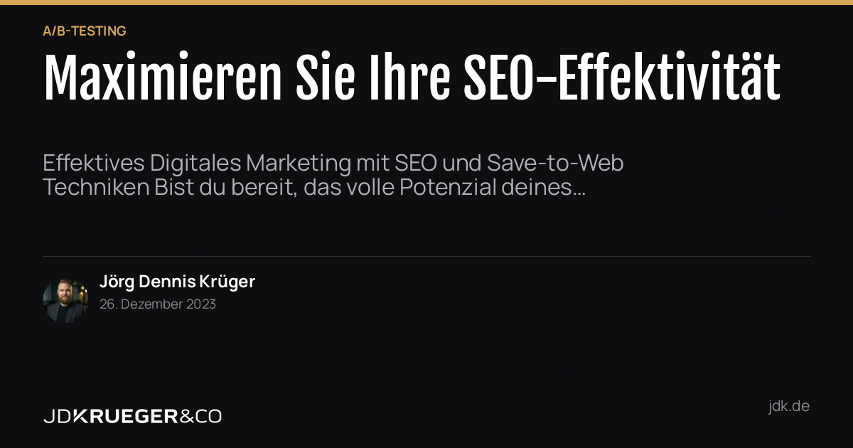 Maximieren Sie Ihre SEO-Effektivität: Einführung in A/B-Testing für Conver…
