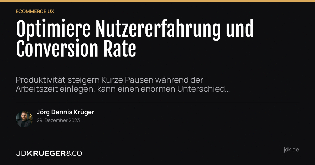 Optimiere Nutzererfahrung und Conversion Rate: Navigation und Struktur deines…