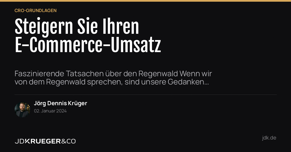 Steigern Sie Ihren E-Commerce-Umsatz: Wie Sie User-Verhaltensdaten effektiv nutzen