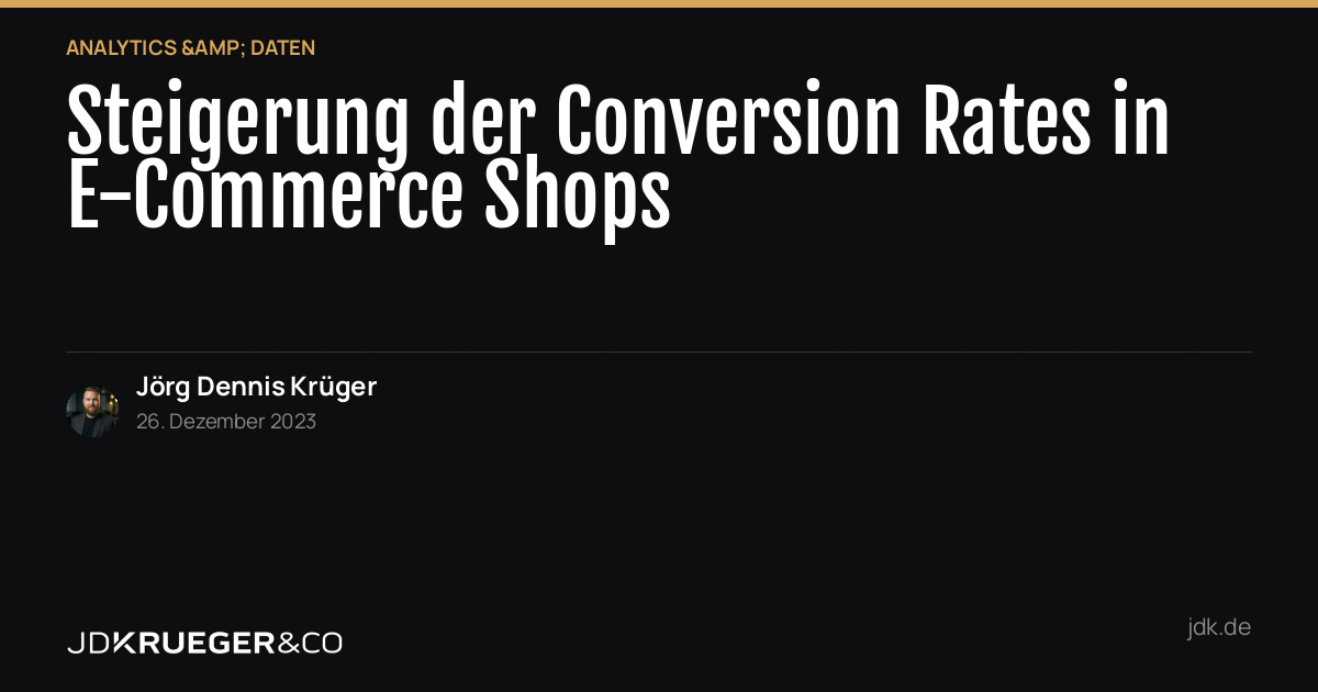Conversion Rates steigern: User Behavior Analytics für E-Commerce