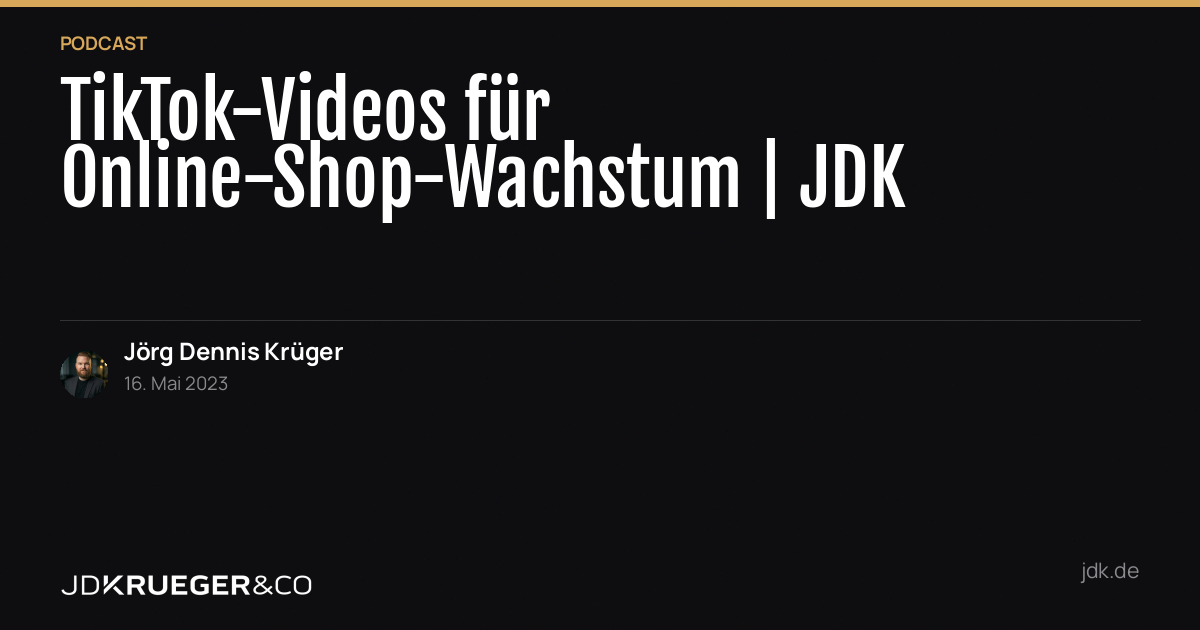 Wie sogar TikTok-Videos, zum Wachstum deines Online-Shops beitragen können